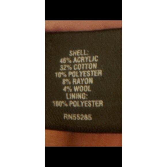 Express VintageY2K 2008 Design Studio Purple Pink Tweed Blazer Fringe Trim Sz 10 - Picture 11 of 11